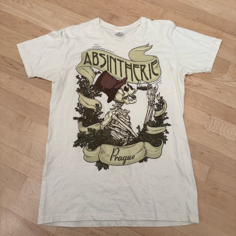 Absintherie Prague Graphic T-Shirt *rare Size Large